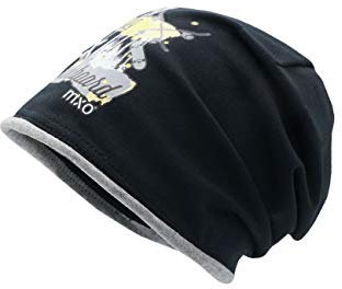 maximo Jungen Jerseymütze Beanie-Mütze, schwarz, 49