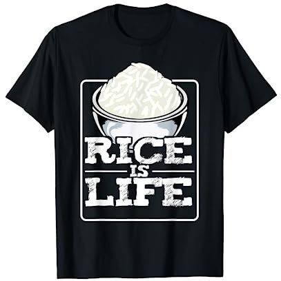 Le riz, c'est la vie Baguettes de cuisine asiatique Bol T-Shirt