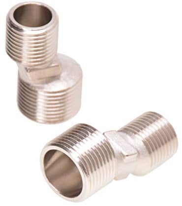 Lot de 2 raccords en S pour robinets muraux 3/4 x 1/2 décalés de 12,5 mm.