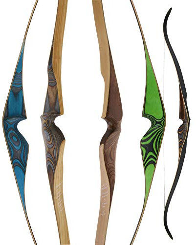 Jackalope by Bodnik Bows Recurvebogen Diamond One Piece 60 Zoll 30-55 lbs Rechtshand Clear (Green, 50 lbs)