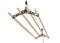 LOWENERGIE 4 Lath Pulley Clothes Airer Ceiling Maid Victorian Laundry Rack Dryer Maiden for Kitchen Utility or Garage (1.0 Meter, Black)