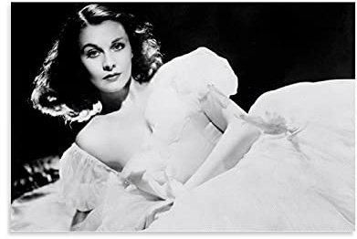 Poster, Motiv: Britische Schauspielerin, Hollywood, Greats Vivien Leigh, sexy Poster und Wandkunst, Kunstdruck, moderne Familie, Schlafzimmer, Dekoration, Poster, 20 x 30 cm