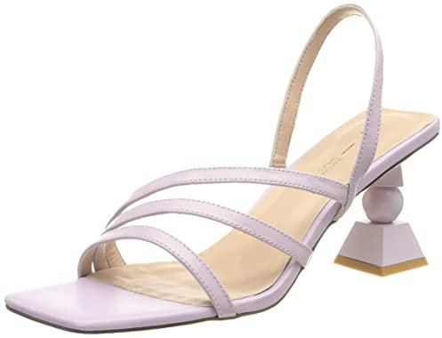 L37 HANDMADE SHOES Voyage, Sandalo con Tacco Donna, Lilla, 35 EU