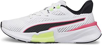 PUMA Damen PWRFrame TR WN's Gymnastikschuh, White-Fizzy Apple, 38 EU