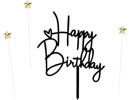 Happy Birthday Cake Topper Star Birthday Cake Topper Happy Birthday Cake Toppers Black Happy Birthday Cake Toppers