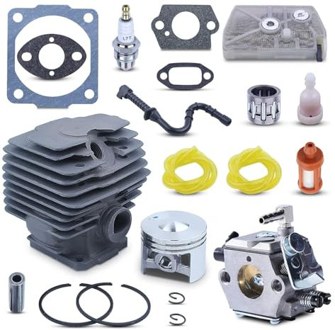 Atunee Kit di Messa a Punto del pistone del Cilindro da 46 mm per Stihl 028 028AV Motosega con Filtro dell'Aria del carburatore Sostituire 1118 020 1203 1113 120 1602