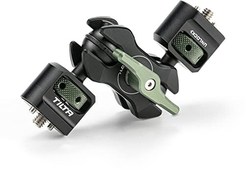 Tilta Mini Braccio articolato Braccio magico Staffa regolabile per fotocamera con vite da 1/4-20 Doppia testa a sfera per monitor fotocamera Mirino elettronico Luce LED Microfoni Registratore TA-MAA
