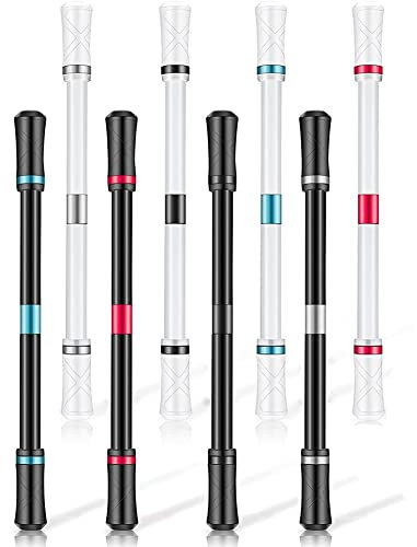 Zunedhys 8 StüCk Spinnen Stifte Fliegend Fidget Stifte Gaming Rotierend Stifte Spinnen für Kinder Teenager BüRo Studenten Stress Abbauen