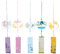 BESPORTBLE Carillons à Vent en Verre - Carillons à Vent en Plein air à Suspendre - Carillons à Vent Transparents pour Jardin Domestique - 5 pièces