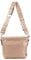 Damen Tasche Shopper Hobo-Bags Crossbody Schultertasche Umhängetasche Handtasche Gürteltasche Crossover Kunst-Leder Rosegold