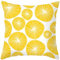 1 Kopfkissenbezug 40x40cm, Kissenbezug Weiß-Orange Blätter Polyester Kissenbezüge Deko Wohnzimmer Schlafzimmer