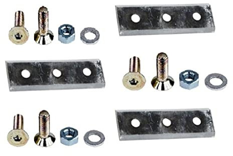 3x Messer passend für LESCHA ZAK Super Junior 2700 3500 Gartenhäcksler Häcksler