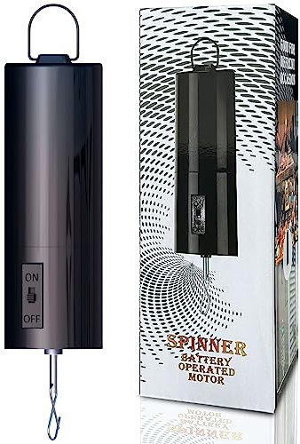 Aoedelyart Discokugel-Motor zum Aufhängen, drehbarer Motor, Mehrzweck, für Spiegelkugel-Windspiel, Windspiel, Gartendekoration, hängende Ornamente, Outdoor-Skulptur, 20 U/min, mittlere Geschwindigkeit