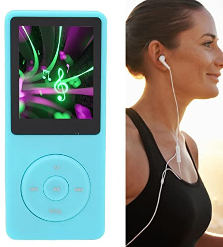 Lecteur MP3, Lecteur de Musique Portable avec Mémoire de 8Go, Vidéo Intégrée, Enregistreur Vocal, Radio FM, Lecteur de Livre électronique, Prise en de L'extension de Mémoire