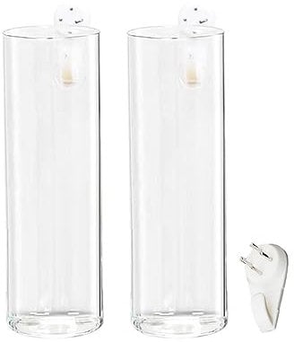 Baoblaze 2x Glass Wall Hanging Planter Terrarium, Propagation Stations, Decorative Test Tube Flower Vase for Propagating, Flower Arrangement Decor