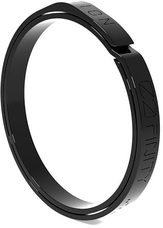 0-FINITY® Titan Schlüsselanhänger Titan, Schlüsselbund, für Karabiner, Autoschlüssel, Organizer, EDC Ausrüstung, Zubehör, Schlüsselanhänger (Schwarz)