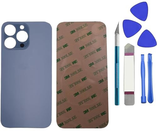 Dakexiong 13 Pro Rear Back Glass Replacement for iPhone 13 Pro with Repar Tool kit(Sierra Blue)