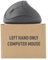 Urby Left Handed Mouse Wireless, Ergonomic, Vertical. Also As Left Handed Gaming Mouse. Compatible with Windows/macOS/iPadOS, Laptop, PC. [Battery Included] (Black)