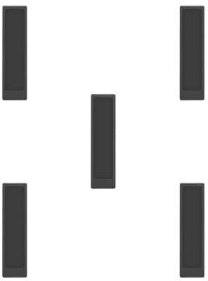 Set di 5 cover protettive in silicone per telecomando RMT-TX100, TX102, TX300E, antiurto, di ricambio, colore nero