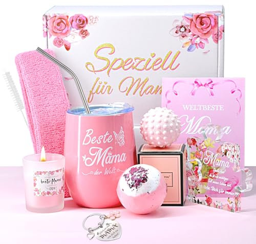 Geschenke für Mama Geburtstagsgeschenk Muttertagsgeschenk Tasse Duftkerzen Geschenk zum Muttertag,Weihnachtsgeschenke für Mutter von Tochter Sohn,