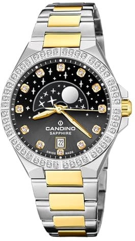 Candino Damenuhr Edelstahl Silber Gold Elegance Armbanduhr UC4761/4 Analoguhr