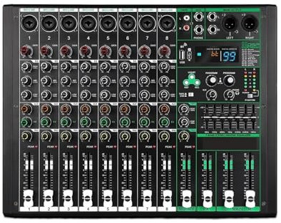 Audiomixer, 8 Kanäle Audiomixer Sound Table Professionelle DJ-Mischkonsole 99 DSP-Effekte 48V Phantomspeisung For Bühnenstudio