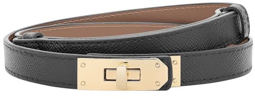 Drucilla gürtel Damen schmal, Belt Women, einstellbar, Mit Legierung Drehverschluss, taillengürtel Damen, schmaler gürtel, Geeignet für Jeans, Kleider, Kleiderdekoration.