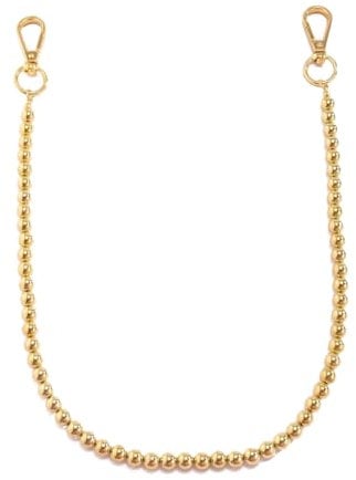 PLCPDM Elegante Hüftkette Geldbörse Hose Imitation Perle Taille Hosen Ketten Perfekt für Mode-Individuen und Fashionistas, 03 Gold Pearl Gold