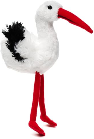 Uni-Toys - Storch Plushie - 19 cm (Höhe) - Plüsch Vogel - Plüschtier, Kuscheltier