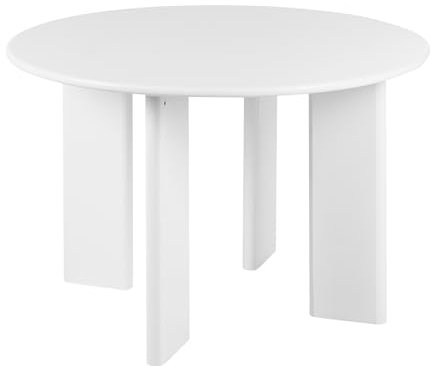 Esstisch MDF weiß rund ø 120 cm modernes Design für 4 Personen Esszimmer Cosmo