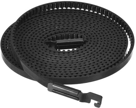 Sourcing Map Ensamblaje de correa para abridor de puerta de garaje, transmisión por correa, negro, 6 m