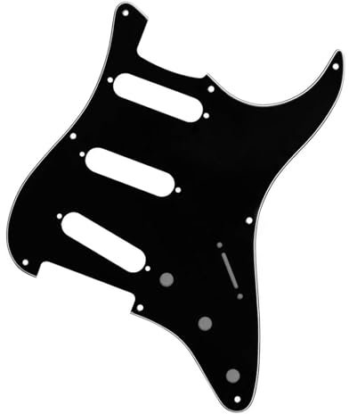 SSS Gitarren Schlagbrett 1 Stück 8 Loch Vintage für ST Gitarre Pickguard Backplate Set(1 layer of black)