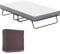 LILIIN Klappbett Gästebett Klappbar Gästebett Metallbett Erwachsene Bettgestell mit 13 cm Dicker Matratze Faltbare Metallklapprahmen Reisebett Metallbettrahmen Metallbett bis 200kg, 200X115CM
