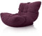 Aiire Pouf Poltrona Design in Cotone - Puffo per Sedersi XXL Moderno, Pouffe Salotto o Camera da Letto per Bambini o Gamer - Bean Bag per lettura o Puf Cuscini da Pavimento Viola