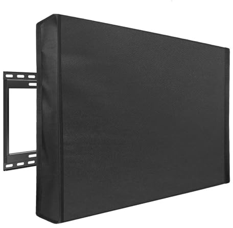 TV cover Regular Size Outdoor TV Covers 60 - WITH BOTTOM COVER - The Weatherproof Covers Television Case TV 22'' To 70'' I(Grey,60-65inch)