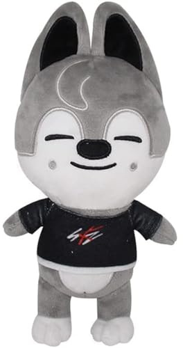 FiveMileBro Skzoo Plüschtier 20cm, Stray Kids Offizielles Kuscheltier, Cartoon Anime Plüschtier, Niedliches Sammlerstück für Fans (Wolf)