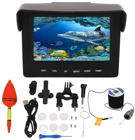 Underwater Camera Visual Fishing 4.3 Inch LCD Display 165 Degree Wide Angle Digital Camera for Sea Fishing Boat Fishing Underwater Detection Seabed Exploration