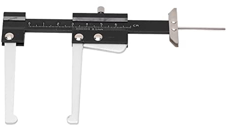 ZMellifluent Calibro per misurazione profondità disco freno metrico 0‑60 mm Calibro profondità battistrada precisione 0,1 mm Portatile
