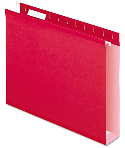 Pendaflex 04152X2 RED Extra Capacity Reinforced Hanging Folders