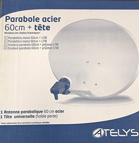 Parabole Acier 60cm + tête Universelle