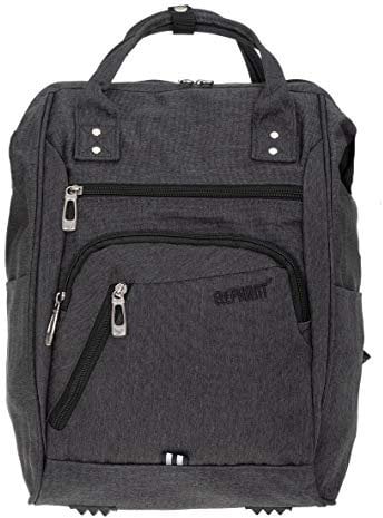 Elephant Rucksack Finn Color Tasche A4 Daypack Bürorucksack Damen Herren Freizeitrucksack 3437+ Schlüsseletui (Stone-Grey)