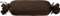 Erwin Müller Nackenrollenbezug Single-Jersey Murnau - Dunkelbraun Größe 40x15 cm Ø - bügelfrei, strapazierstark, elastisch, mit Bindeband