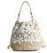 Sac à main d'été en rotin tissé - Pour femme - Sac à bandoulière en paille - Sac à main pour la plage