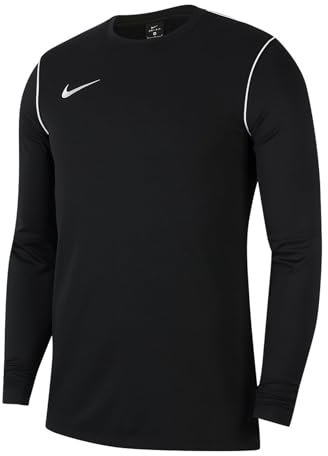 Nike Unisex Kinder Y Nk Df Park20 Crew Top Langarm Shirt, Black/White/White, L EU
