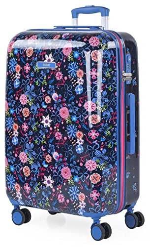 SKPAT - Mittelgroßer Koffer für Kinder. Hergestellt aus Polycarbonat, einem leichten, widerstandsfähigen und schönen Material TSA 131560, Farbe Marine Blau