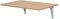 HOMCOM Tavolino a Muro Pieghevole Salvaspazio in MDF e Telaio in Metallo, per Cucina Salotto, Color Legno, 60x40x20cm