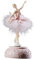 GEQIAN Ballerina Spieluhr – Tanzendes Mädchen Schwanensee Karussell mit Feder als Geburtstagsgeschenk für Mädchen (Girls) in Rosa
