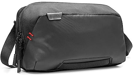 tomtoc Tragetasche Schultertasche für Nintendo Switch/Switch OLED Modell, Rundumschutz Klein Umhängetasche Sling Bag mit 20 Spielkassetten Passt Switch Pro Controller, Ladegerät