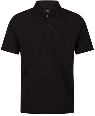 Regatta Professional Mens Pro 65/35 Short Sleeve Polo t Shirt Base Layer Black