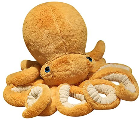 URFEDA ctopus Kuscheltier Krake Plüschtier Kuscheltier Octopus Stofftier Krake Plüschtier Große Realistische Tintenfisch Puppe Ocean Spielzeug Gefüllte Tierkissen Plüsch Plüschtier Puppe Geschenk